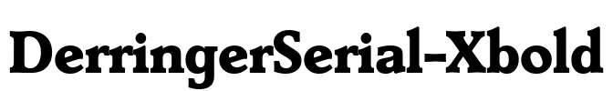 DerringerSerial-Xbold Font Image