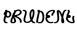 PRUDENT Font Image