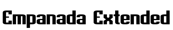 Empanada Extended Font Image