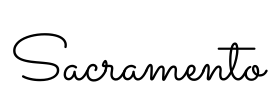Sacramento Font Image