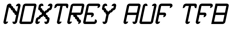 Noxtrey Auf tfb Font Image