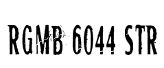 RGMB 6044 Str Font Image