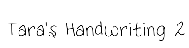 Tara's Handwriting 2