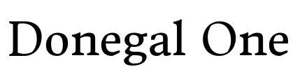 Donegal One Font Image