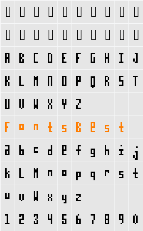 TPF Ploxx Character Map