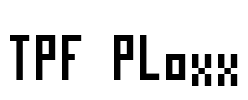 TPF Ploxx Font Image