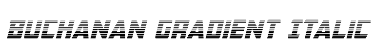 Buchanan Gradient Italic Font Image