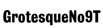 GrotesqueNo9T Font Image