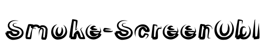 Smoke-ScreenObl Font Image