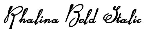 Rhalina Bold Italic Font Image