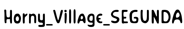 Horny_Village_SEGUNDA Font Image