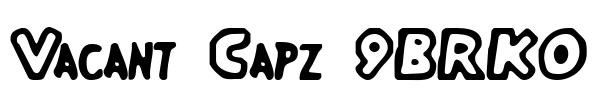 Vacant Capz (BRK) Font Image