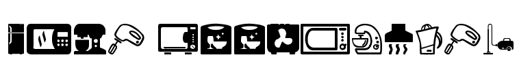 Home Appliances Font Image