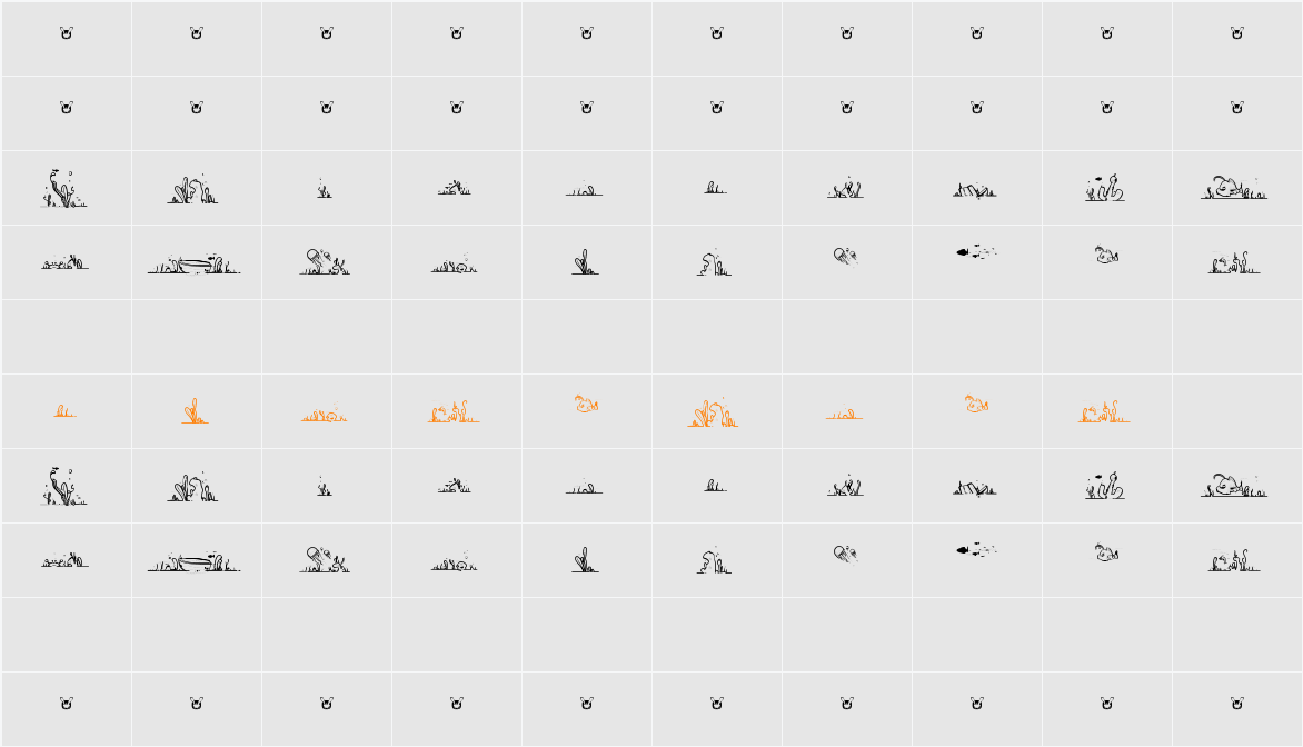 LaLinea Sea Character Map
