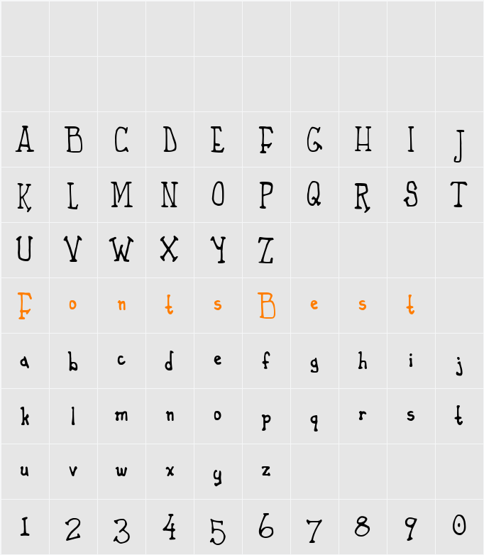 Phaeton John Character Map