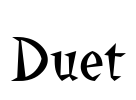 Duet Font Image