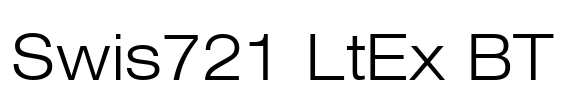 Swis721 LtEx BT Font Image