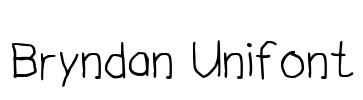 Bryndan Unifont Font Image
