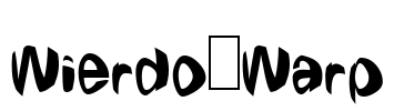 Wierdo Warp Font Image