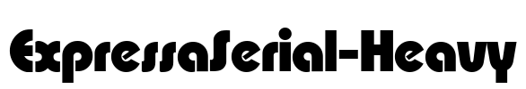ExpressaSerial-Heavy Font Image