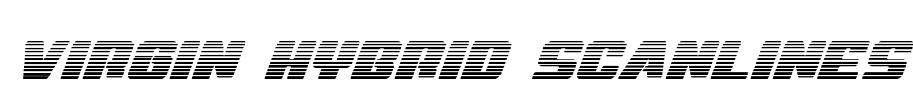 Virgin Hybrid Scanlines Font Image