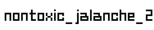 nontoxic_jalanche_2 Font Image