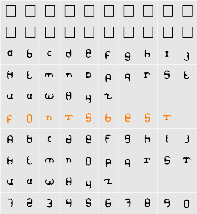 Haze Character Map