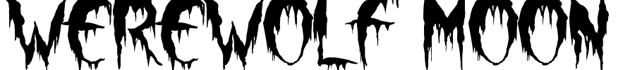 Werewolf Moon Font Image