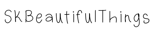 SKBeautifulThings Font Image