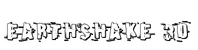 Earthshake 3D Font Image