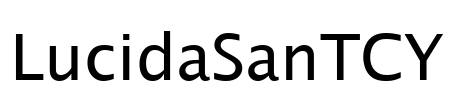 LucidaSanTCY Font Image