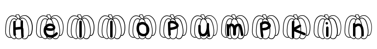 HelloPumpkin Font Image