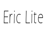 Eric Lite Font Image