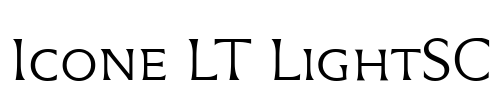 Icone LT LightSC Font Image