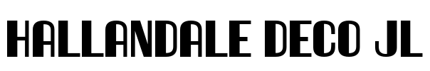 Hallandale Deco JL Font Image