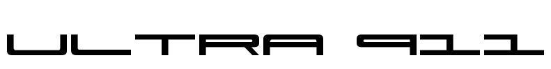 Ultra 911 Font Image