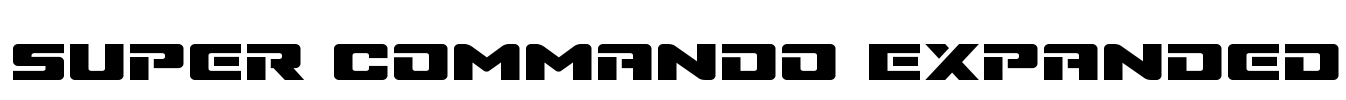 Super Commando Expanded Font Image