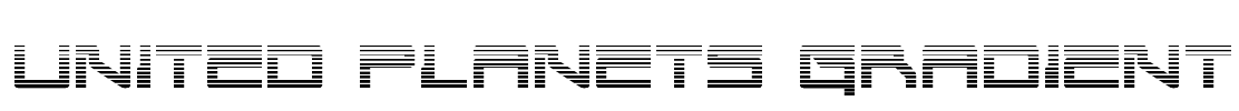 United Planets Gradient Font Image