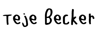 Teje Becker Font Image