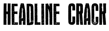Headline Crack Font Image