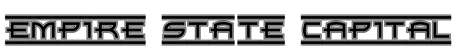 Empire State Capital Font Image