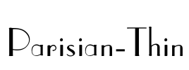 Parisian-Thin Font Image