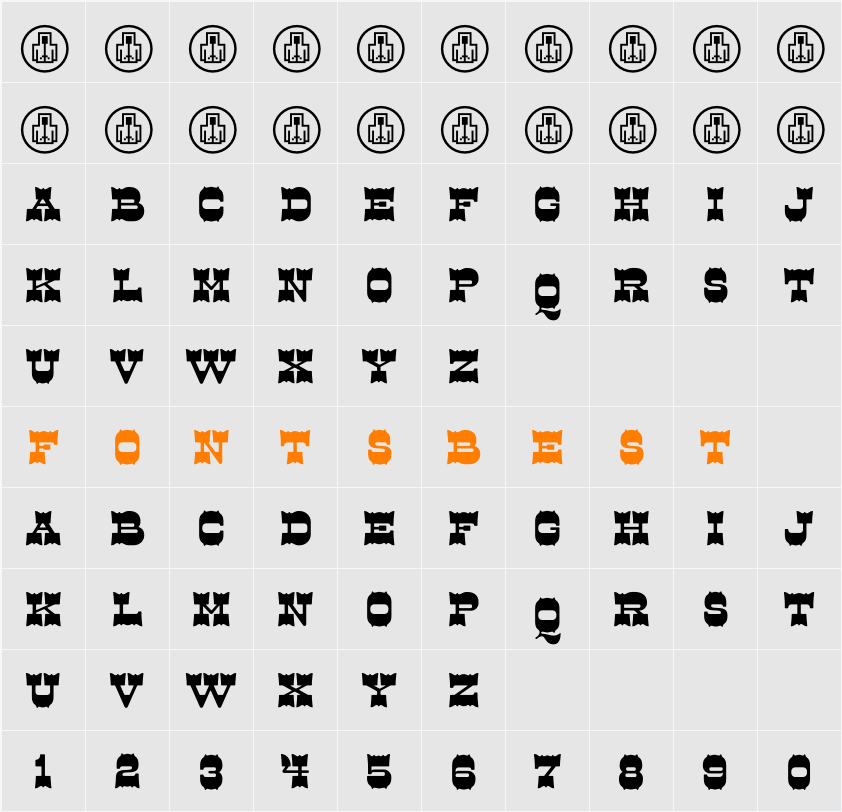 Dude Kitty Character Map