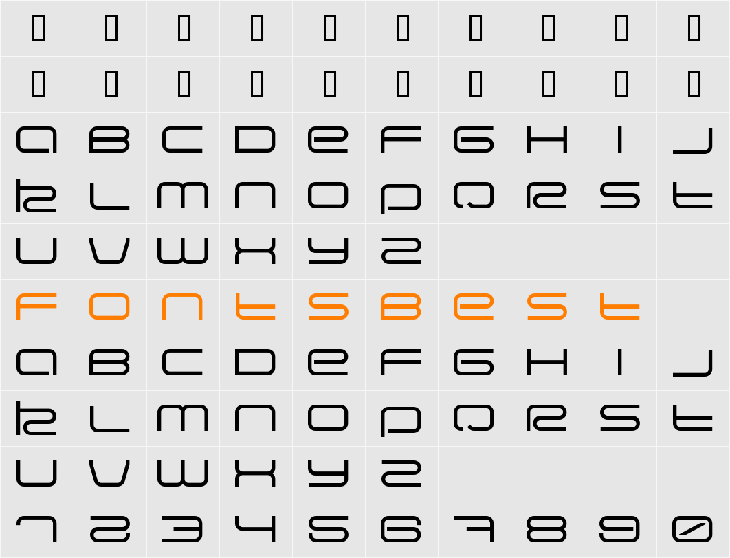 Eva Character Map