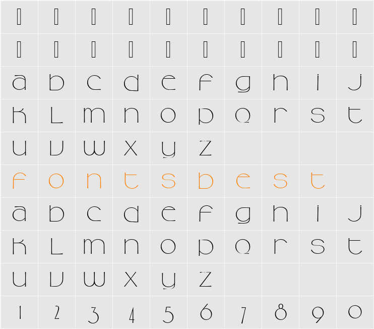 182-CAI978 Character Map
