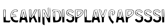LeakinDisplayCapsSSi Font Image