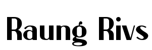 Raung Rivs Font Image