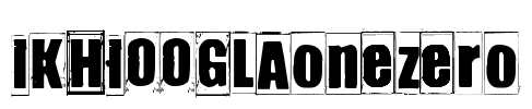 IKHIOOGLAonezero Font Image