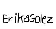 ErikaGolez Font Image