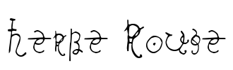 Herbe Rouge Font Image
